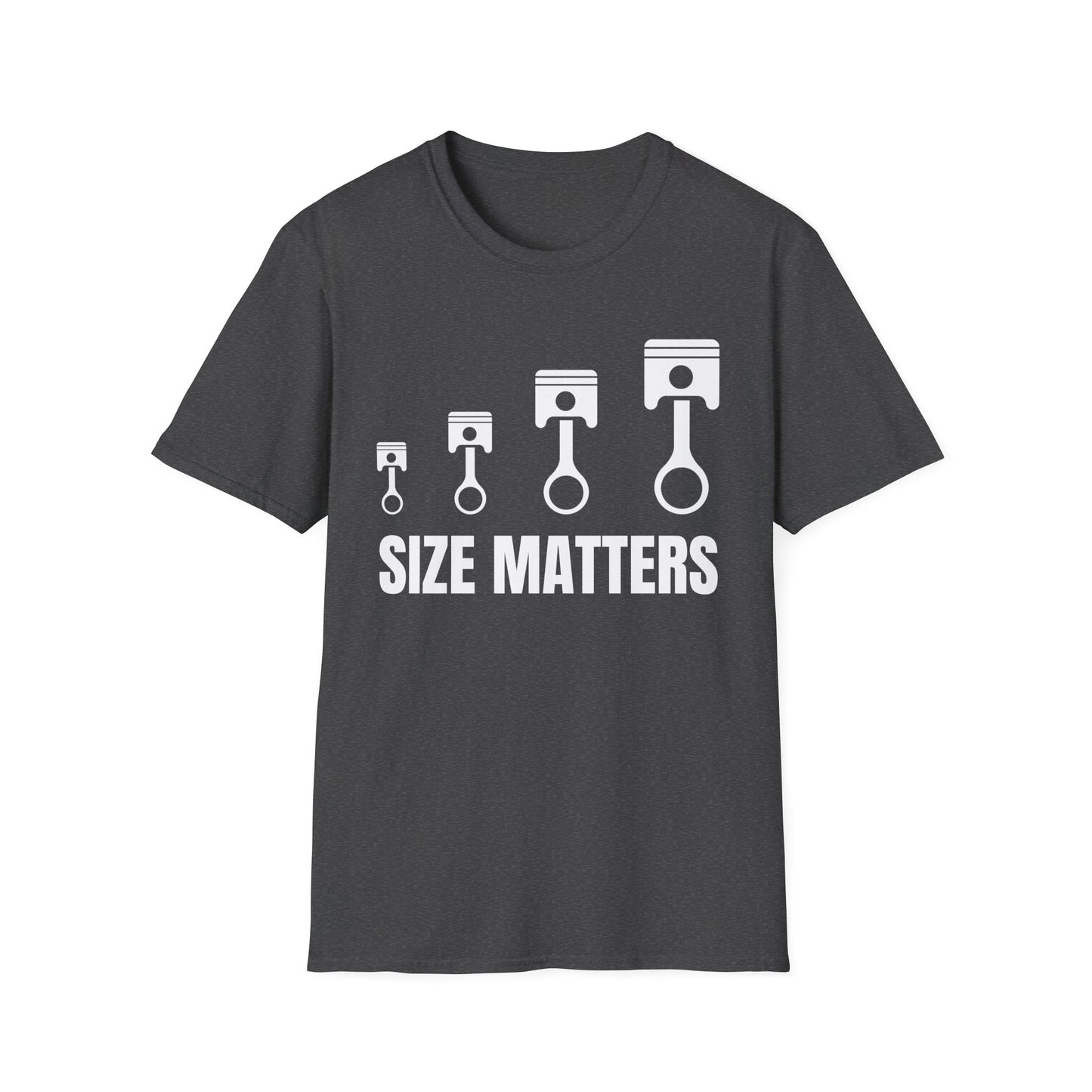 Size Matters Piston Graphic T-Shirt