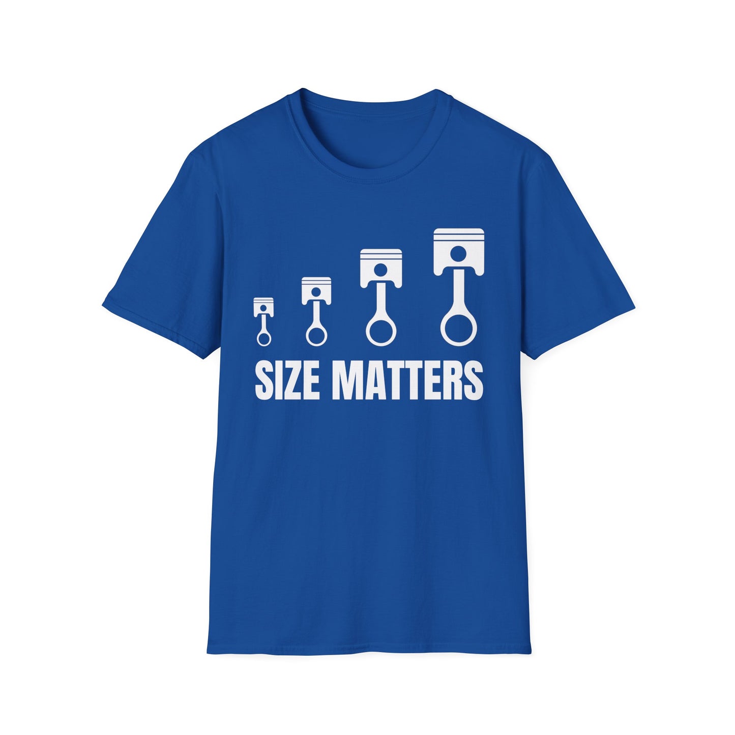 Size Matters Piston Graphic T-Shirt