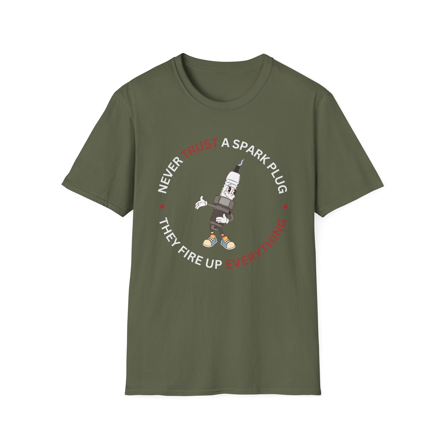 Spark Plug Humor T-Shirt