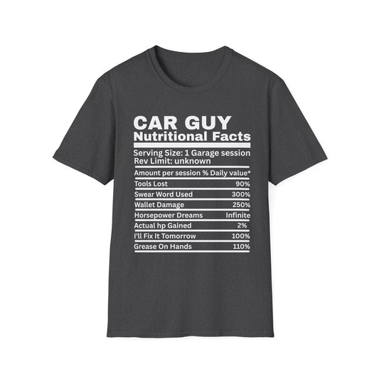 CAR GUY Nutritional Facts T-Shirt