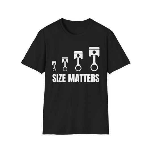 Size Matters Piston Graphic T-Shirt