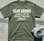 Dear Karma I Have A List