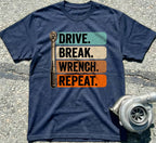 Drive. Break. Wrench. Repeat.
