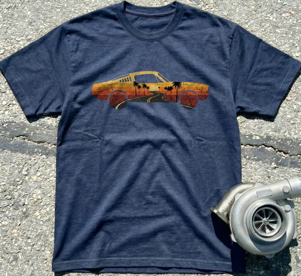Sunset Retro Car