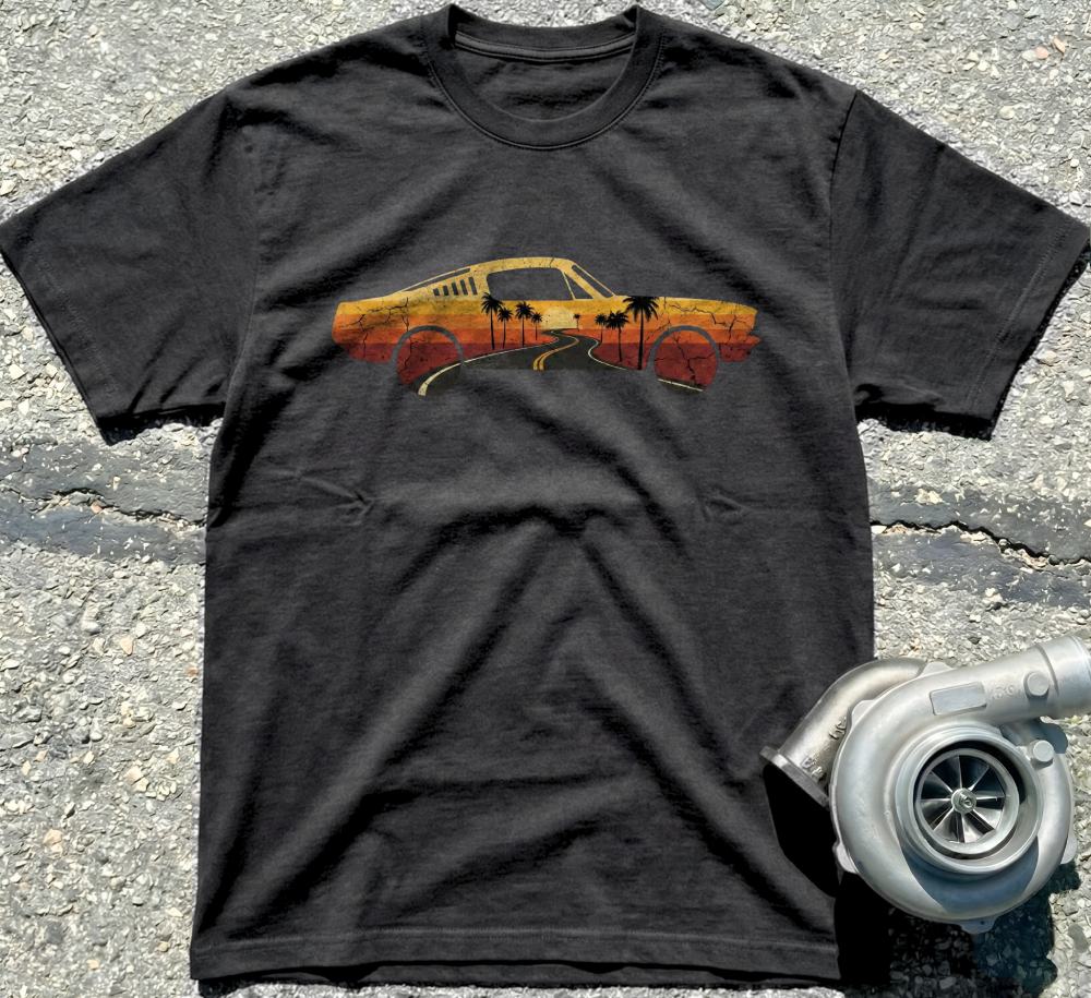 Sunset Retro Car