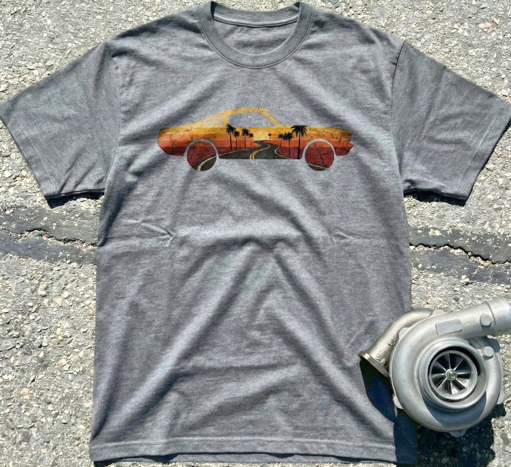 Sunset Retro Car