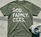 God. Family. Cars.
