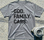 God. Family. Cars.