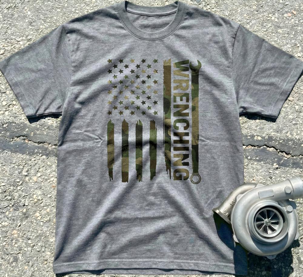 Wrenching Camo Flag