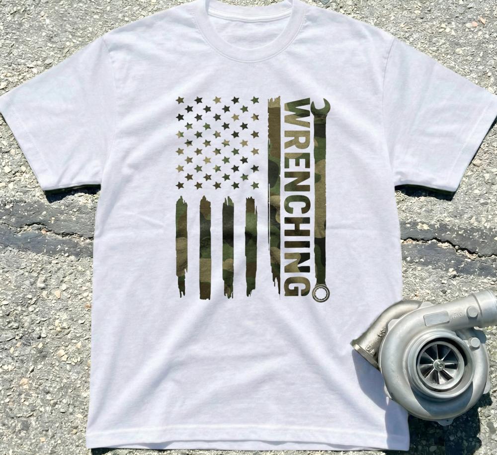 Wrenching Camo Flag