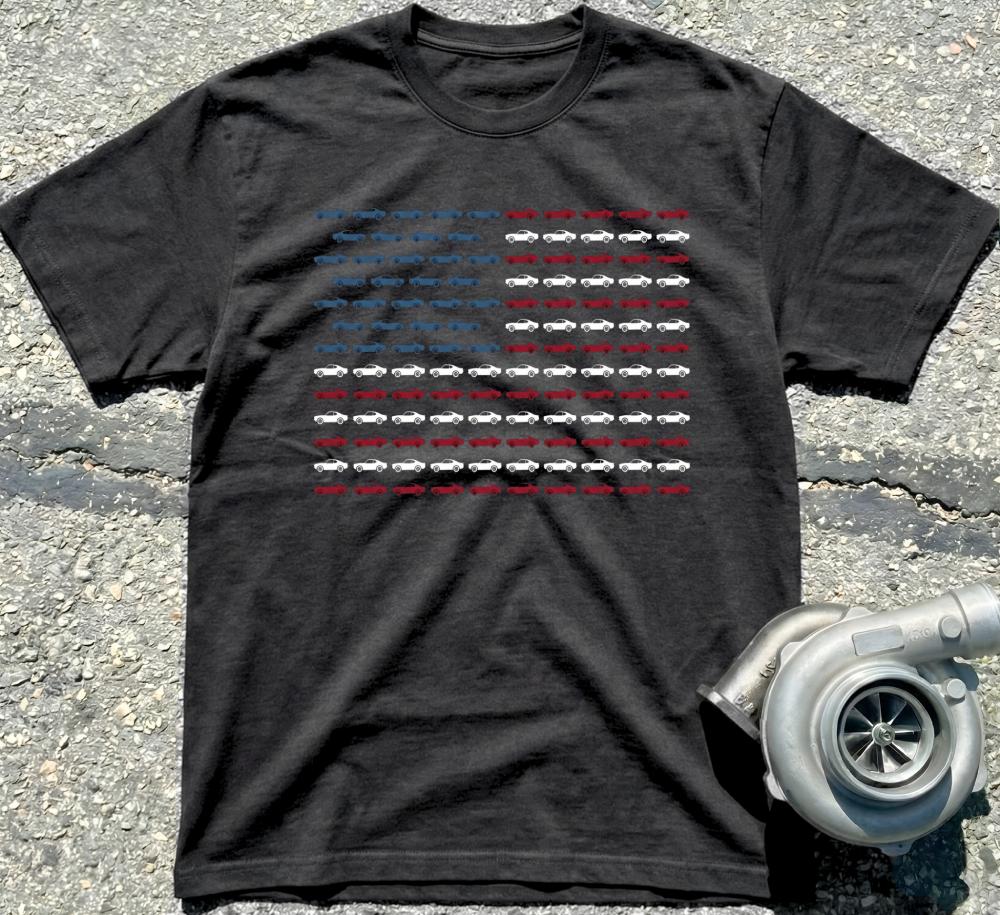 American Flag Cars