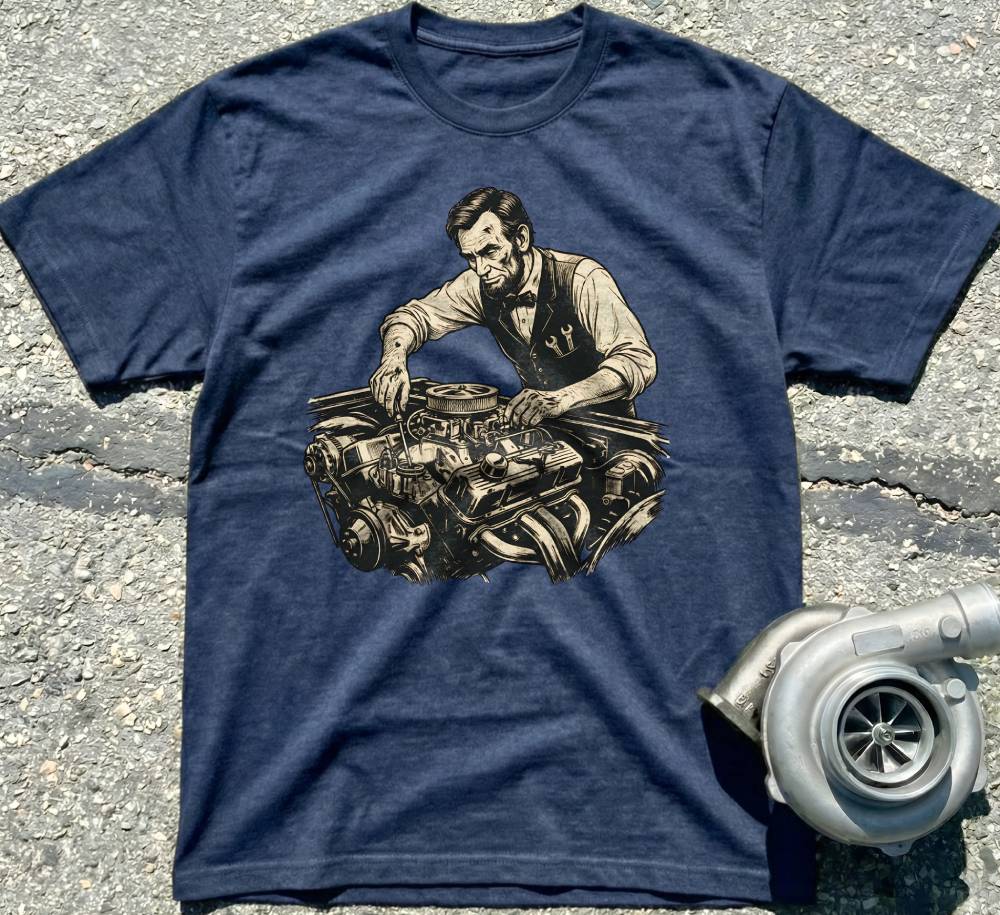 Lincoln Fixing Car