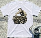 Lincoln Fixing Car