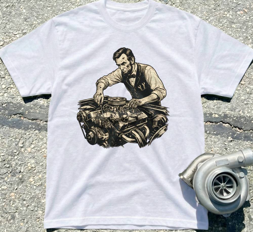 Lincoln Fixing Car