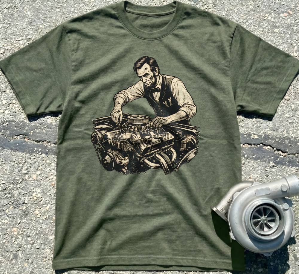 Lincoln Fixing Car