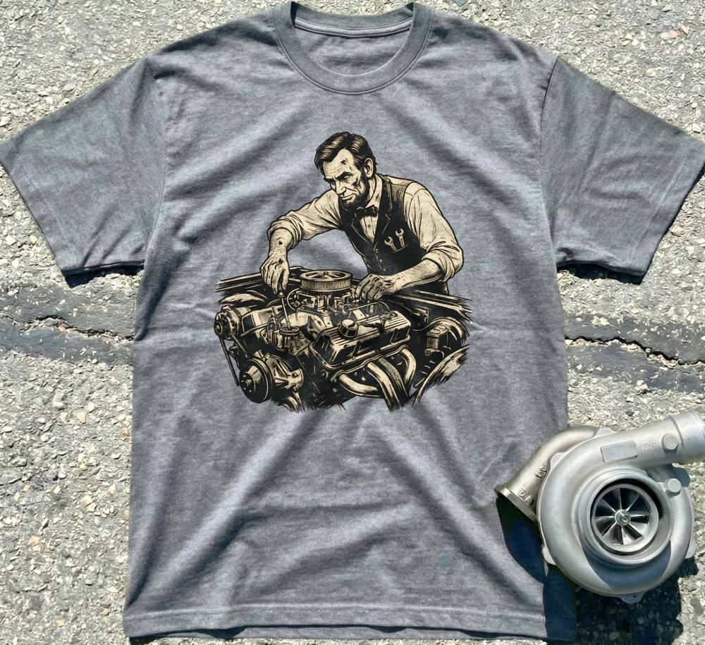 Lincoln Fixing Car